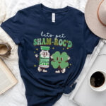 Retro Let's Get ShamROC'd T-Shirt - Image 4
